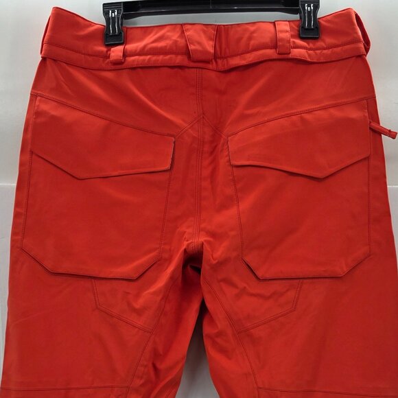Volcom Baldface Guide Gore-Tex Snowboard Pants Medium Orange Ski Vents Outdoor - Picture 4 of 16